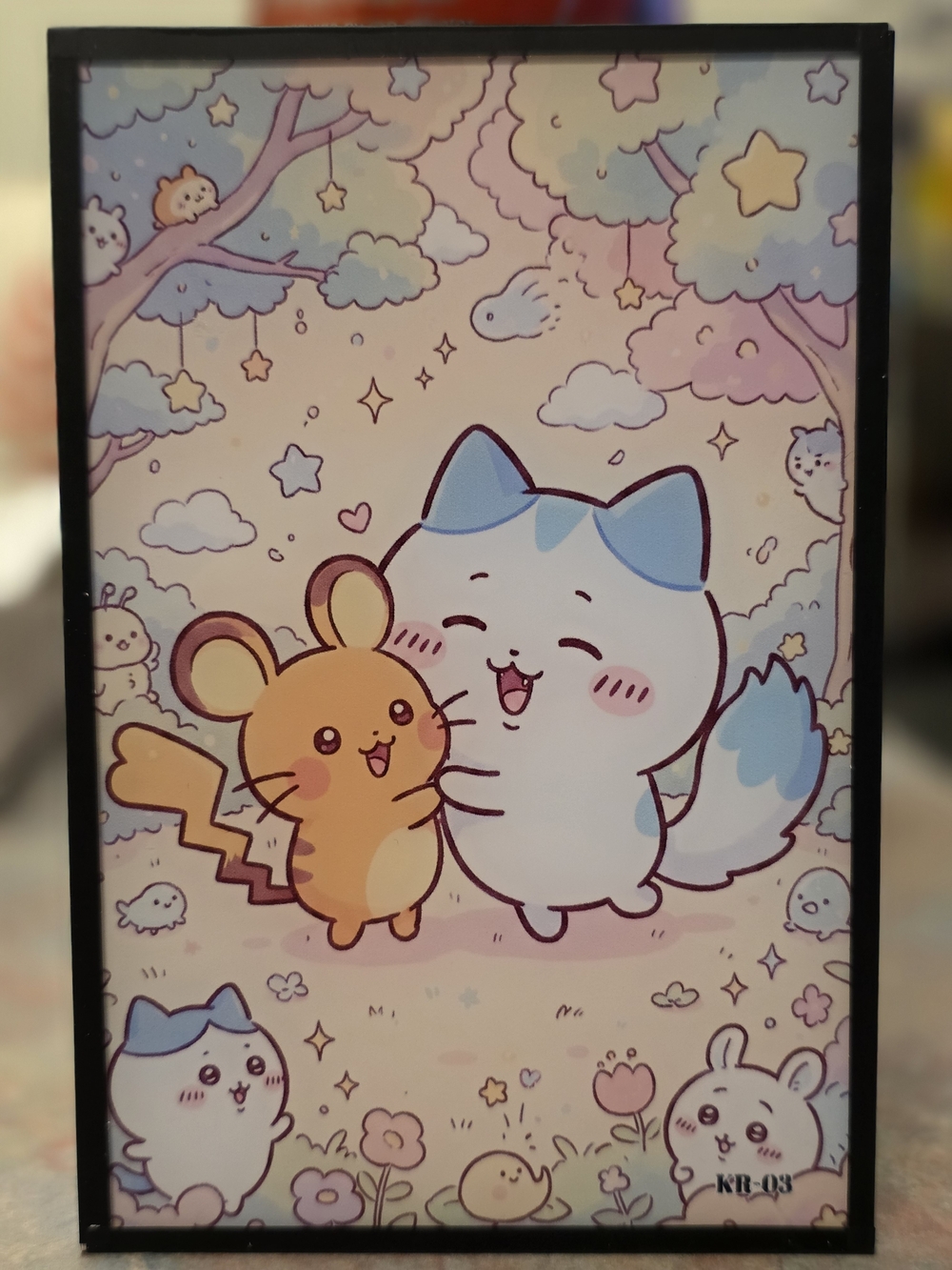 Hachiware And Pokemon Collaboration Art Board